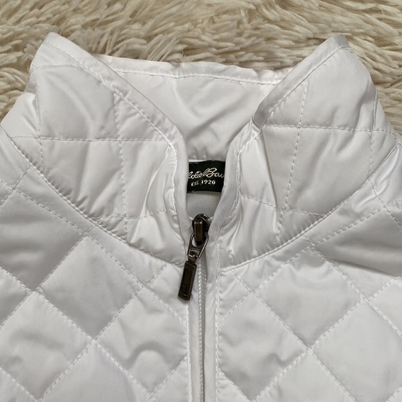 🎉3XHP🎉 Eddie Bauer Quilted Vest 💗 White - Picture 7 of 15